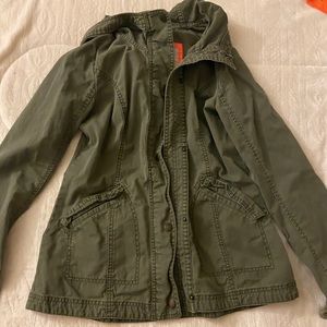 Abercrombie green utility jacket
